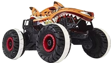 MATTEL – Hot Wheels Monster Trucks ferngesteuertes Auto The Unstoppable Tiger Shark (Maßstab 1:15)